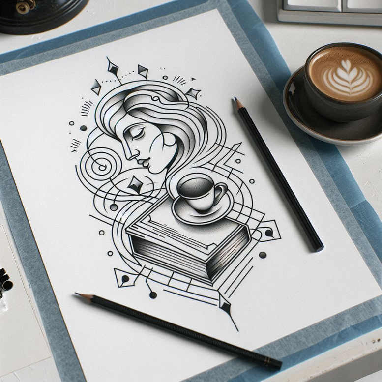 adventure-hobby – tattoo design ideas free ai generated – realism-sharp-focus – for-upper-back – Gallery: other-hobby-inkby-ai