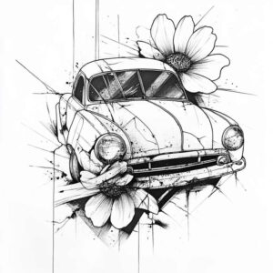 baking-hobby – tattoo design ideas free ai generated – neotraditional-crisp-lines – for-nape – Gallery: other-hobby-inkby-ai