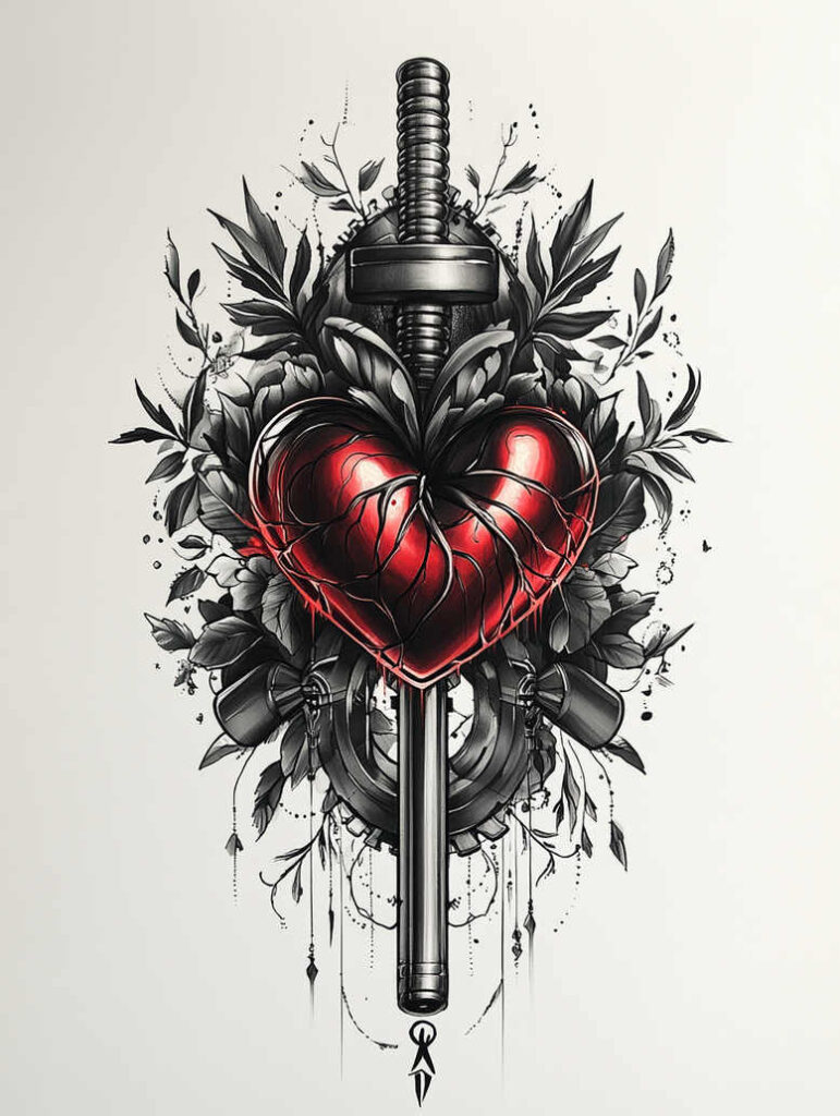 sewing-hobby – tattoo design ideas free ai generated – neotraditional-color-blending – for-side – Gallery: other-hobby-inkby-ai