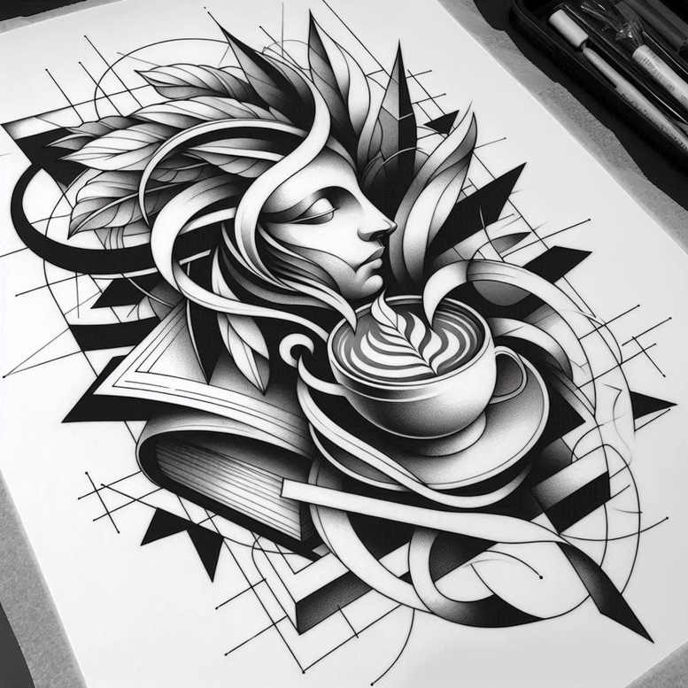 other-hobby tattoo design ideas Surrealism blurred boundaries detailed design represents determination