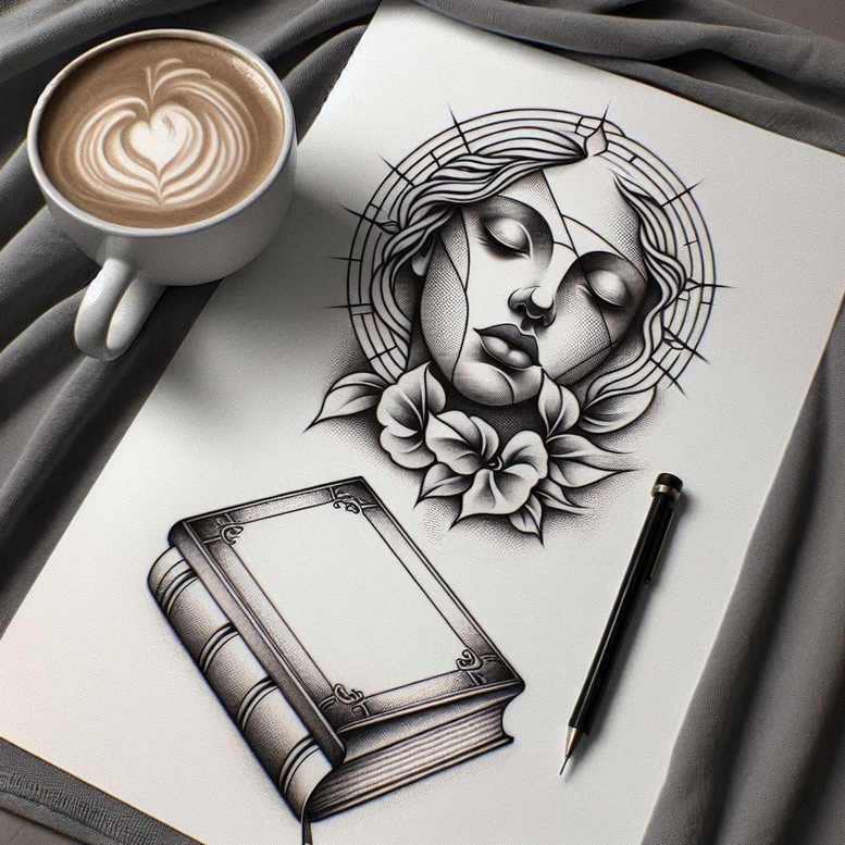 other-hobby tattoo design ideas close-up symbolic for knee