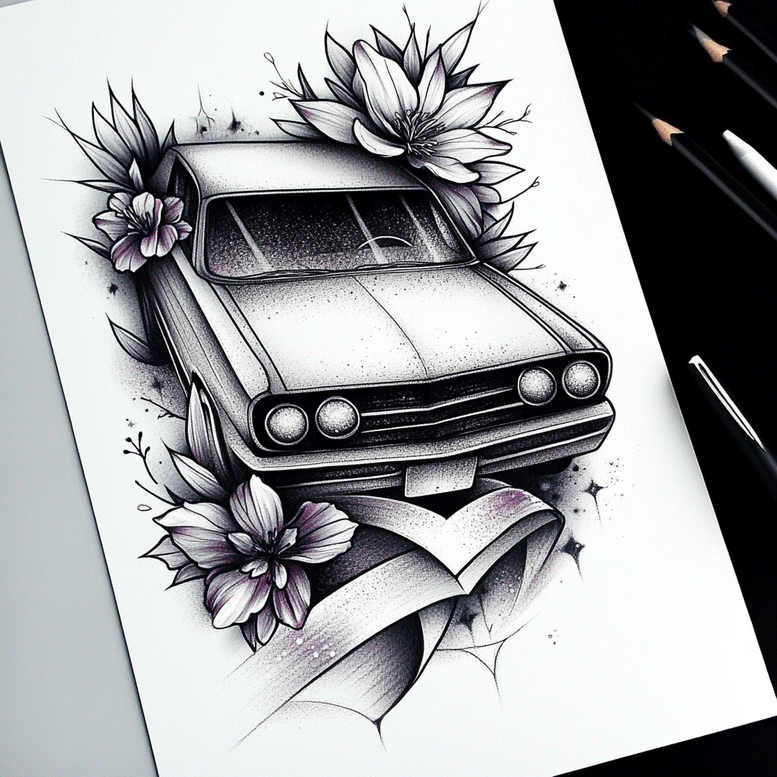other-hobby tattoo design ideas vivid detail vibrant patterns symbolising courage