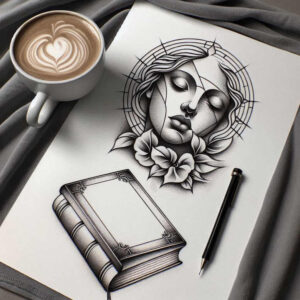 theater-hobby – tattoo design ideas free ai generated – realism-realistic-shadowing – for-temple – Gallery: other-hobby-inkby-ai