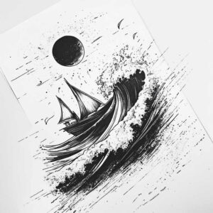 empty-space – tattoo design ideas free ai generated – neotraditional-defined-outlines – for-lower-back – Gallery: other-other-inkby-ai