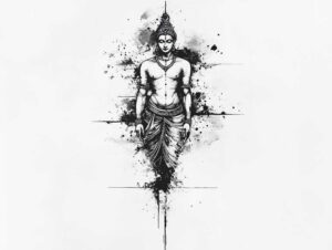 abstract – tattoo design ideas free ai generated – neotraditional-vivid-detail – for-temple – Gallery: other-religions-inkby-ai