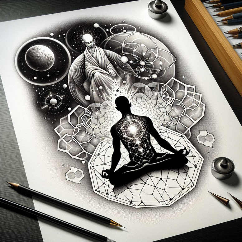 airy – tattoo design ideas free ai generated – neotraditional-enhanced-color – for-knee – Gallery: other-religions-inkby-ai