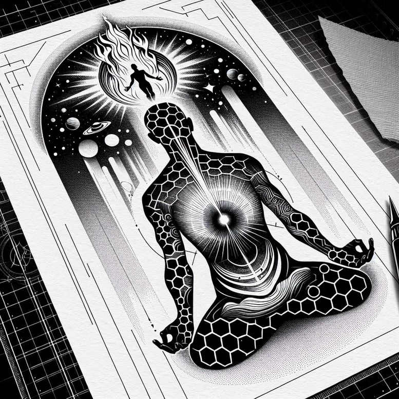 airy-touch – tattoo design ideas free ai generated – neotraditional-artistic-contrast – for-forearm – Gallery: other-religions-inkby-ai