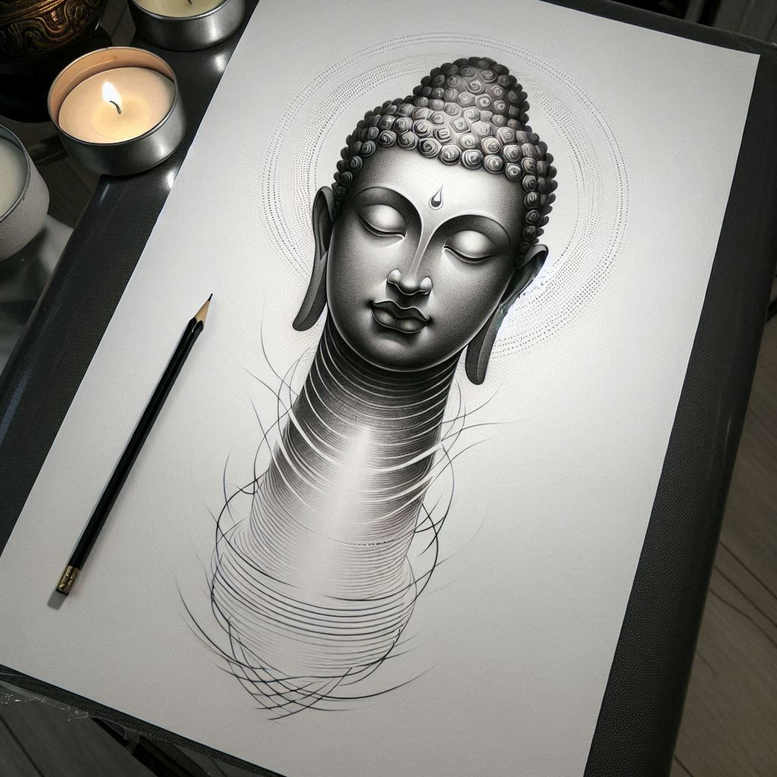 airy-touch – tattoo design ideas free ai generated – surrealism-fluid-forms – for-upper-back – Gallery: other-religions-inkby-ai