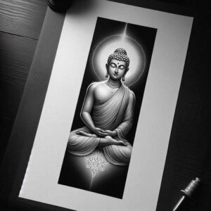bare – tattoo design ideas free ai generated – neotraditional-fine-detail – for-lower-leg – Gallery: other-religions-inkby-ai