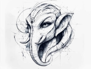 basic – tattoo design ideas free ai generated – realism-realistic-gleam – for-lower-back – Gallery: other-religions-inkby-ai