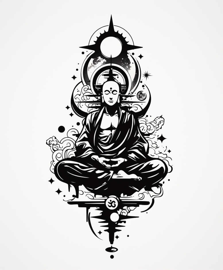 basic – tattoo design ideas free ai generated – realism-true-to-life – for-back – Gallery: other-religions-inkby-ai