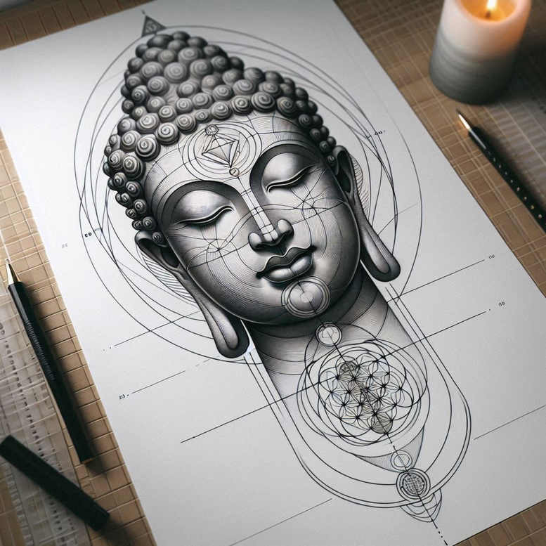 clean-lines – tattoo design ideas free ai generated – neotraditional-subtle-tone – for-palm – Gallery: other-religions-inkby-ai