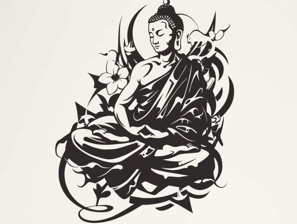 clean-lines – tattoo design ideas free ai generated – surrealism-phantasm – for-upper-shoulder – Gallery: other-religions-inkby-ai