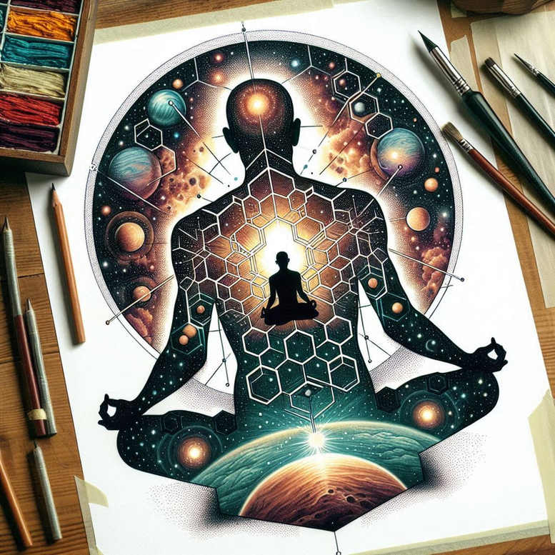 delicate – tattoo design ideas free ai generated – realism-natural-contours – for-temple – Gallery: other-religions-inkby-ai