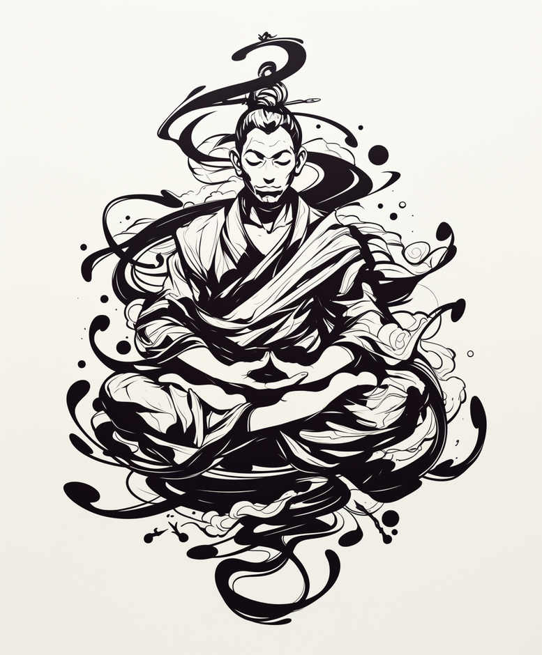 elemental – tattoo design ideas free ai generated – neotraditional-decorative-flourishes – for-shin – Gallery: other-religions-inkby-ai