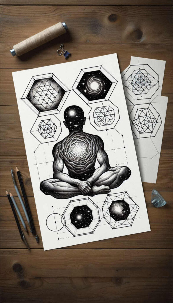 empty-space – tattoo design ideas free ai generated – neotraditional-bold-motifs – for-stomach – Gallery: other-religions-inkby-ai