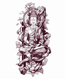 empty-space – tattoo design ideas free ai generated – neotraditional-sharp-edges – for-back – Gallery: other-religions-inkby-ai