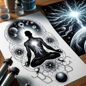 iconic – tattoo design ideas free ai generated – neotraditional-refined-lines – for-upper-shoulder – Gallery: other-religions-inkby-ai