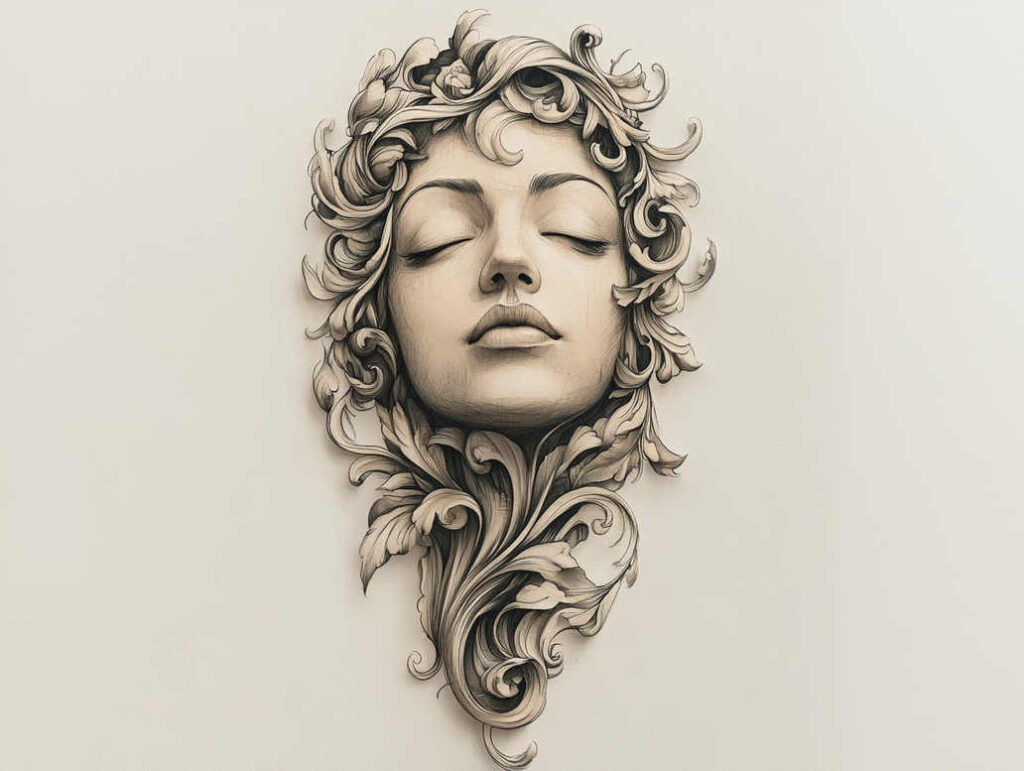 little-tattoo – tattoo design ideas free ai generated – surrealism-hallucinogenic – for-inner-arm – Gallery: other-religions-inkby-ai