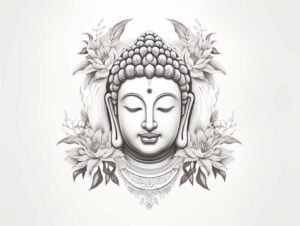 micro-design – tattoo design ideas free ai generated – neotraditional-strong-outlines – for-back-shoulder – Gallery: other-religions-inkby-ai