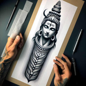 miniature – tattoo design ideas free ai generated – realism-real-ink-flow – for-abdomen – Gallery: other-religions-inkby-ai