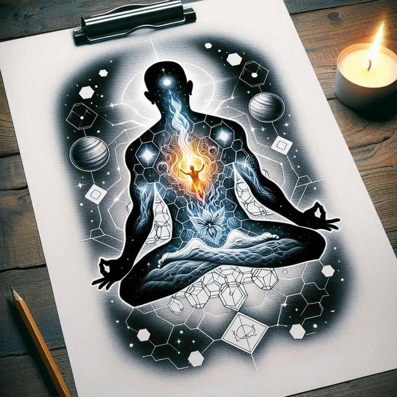 plain – tattoo design ideas free ai generated – realism-lifelike-eyes – for-upper-shoulder – Gallery: other-religions-inkby-ai