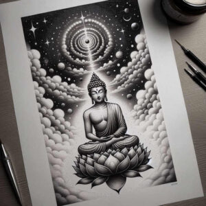 precise – tattoo design ideas free ai generated – neotraditional-layered-fill – for-full-back – Gallery: other-religions-inkby-ai