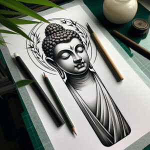 pure-motif – tattoo design ideas free ai generated – surrealism-psychological-depth – for-upper-arm – Gallery: other-religions-inkby-ai