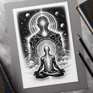 refined-ink – tattoo design ideas free ai generated – realism-refined-contrast – for-full-back – Gallery: other-religions-inkby-ai