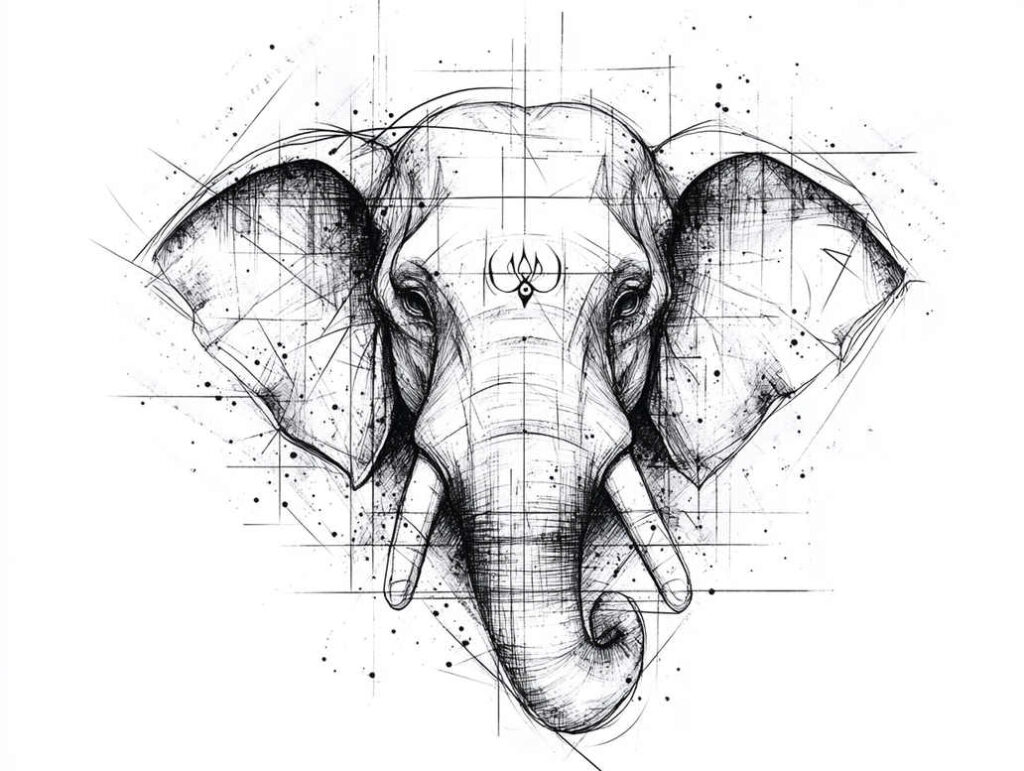 silent – tattoo design ideas free ai generated – neotraditional-textured-fills – for-abdomen – Gallery: other-religions-inkby-ai