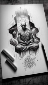 simple-form – tattoo design ideas free ai generated – realism-smooth-gradients – for-wrist – Gallery: other-religions-inkby-ai