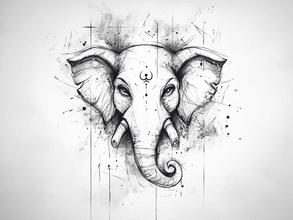 slender – tattoo design ideas free ai generated – neotraditional-clean-fill – for-elbow – Gallery: other-religions-inkby-ai