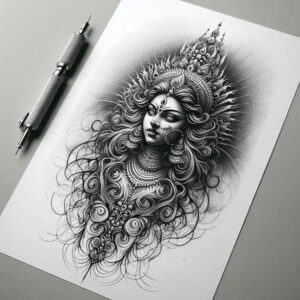 sparse – tattoo design ideas free ai generated – realism-depth-of-field – for-inner-arm – Gallery: other-religions-inkby-ai
