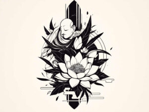 subtle – tattoo design ideas free ai generated – realism-light-reflections – for-lower-chest – Gallery: other-religions-inkby-ai