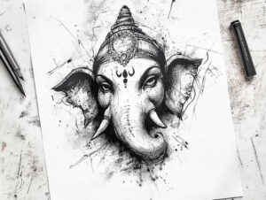 subtle-shape – tattoo design ideas free ai generated – surrealism-metaphysical – for-fingers – Gallery: other-religions-inkby-ai