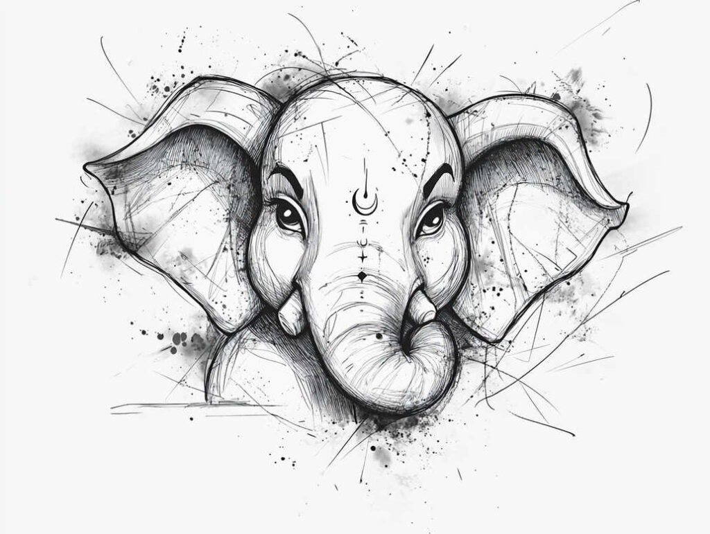 symbol-mark – tattoo design ideas free ai generated – surrealism-melted-shapes – for-sternum – Gallery: other-religions-inkby-ai