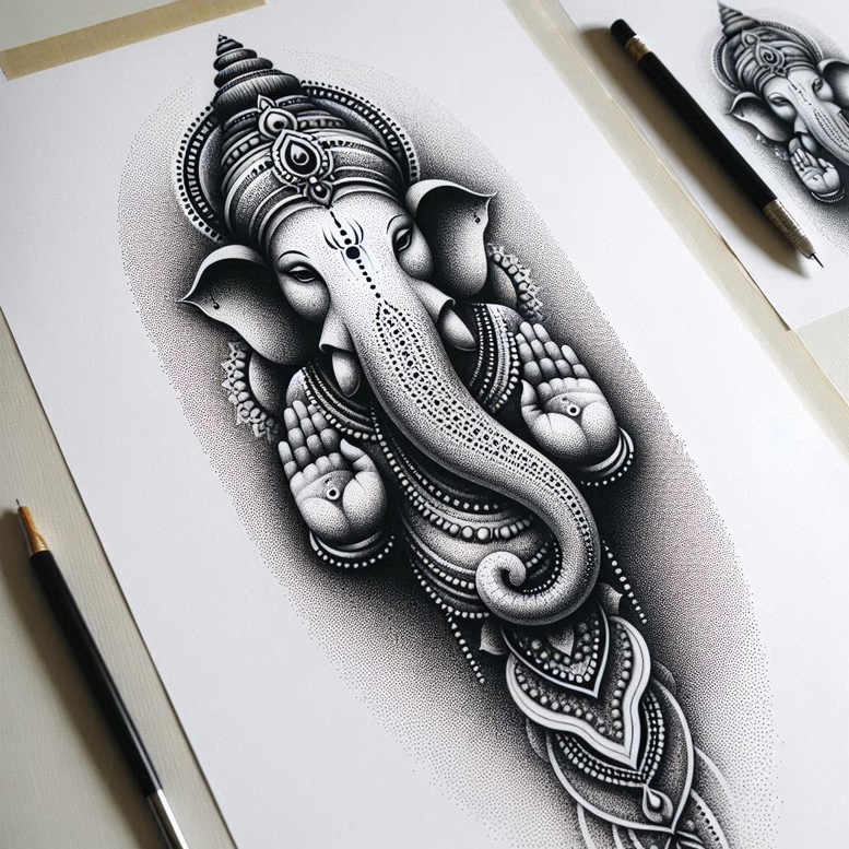 symbolic – tattoo design ideas free ai generated – surrealism-surreal-lighting – for-spine – Gallery: other-religions-inkby-ai