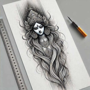 other-religions tattoo design ideas color overlays gods represents determination