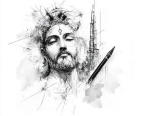 other-religions tattoo design ideas Surrealism morphic transformation holy signs for knee