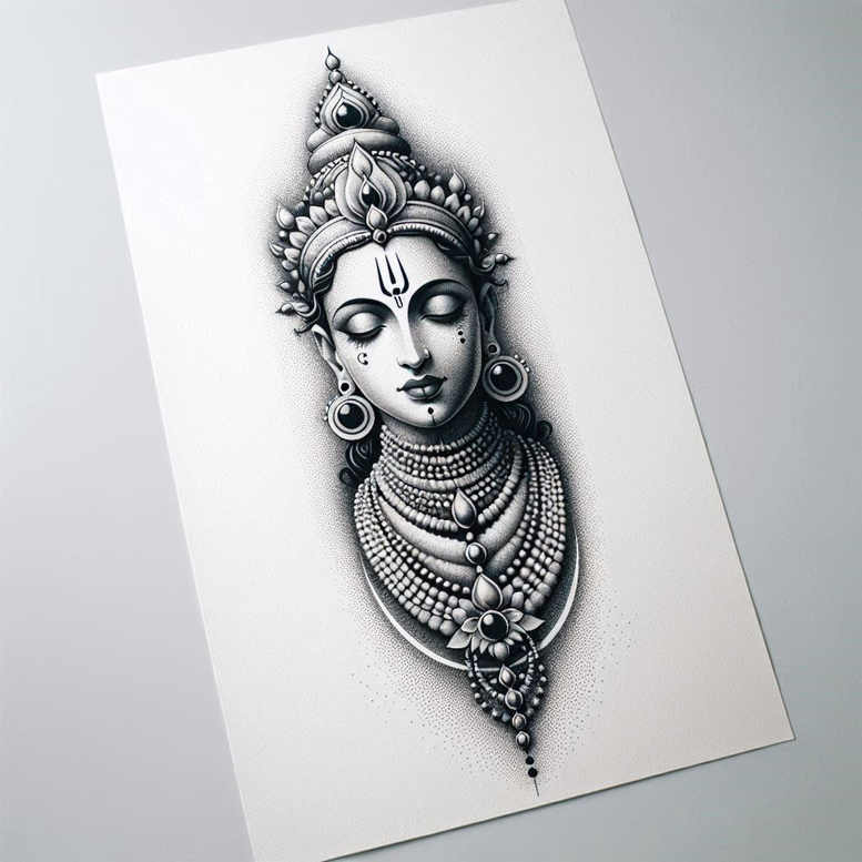 other-religions tattoo design ideas dynamic linework mysticism stands for determination