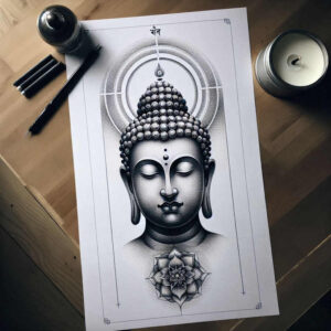 other-religions tattoo design ideas ornamental prayer for hip
