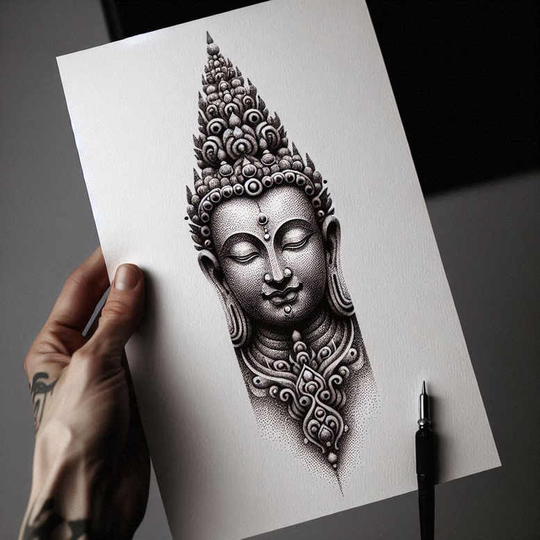 other-religions tattoo design ideas Surrealism enigmatic visuals prayer for wrist side