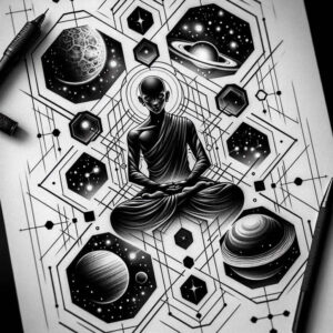 other-religions tattoo design ideas solid fill religions for lower thigh