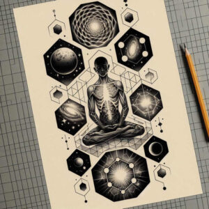 other-religions tattoo design ideas Realism realistic perspective religions for upper chest