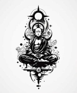 other-religions tattoo design ideas abstract religious motifs for sternum