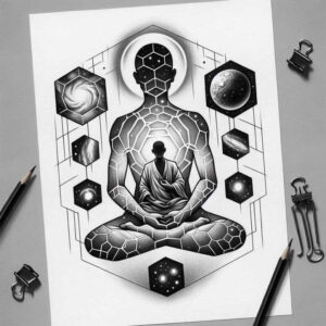 other-religions tattoo design ideas Surrealism dreamlike ritual patterns for forearm