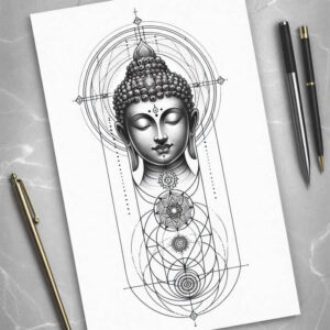 other-religions tattoo design ideas Realism soft highlights ritual patterns for knee