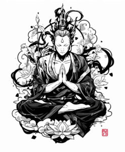 other-religions tattoo design ideas Neotraditional dynamic color ritual patterns represents perseverance