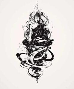 other-religions tattoo design ideas Surrealism melting forms ritual patterns symbol of endurance