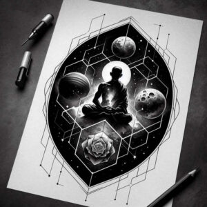 other-religions tattoo design ideas Surrealism mystical sacred for full back